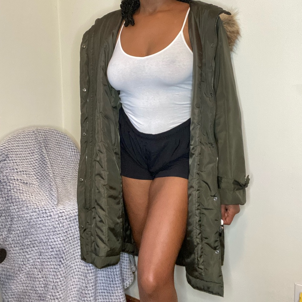 Forest green coat